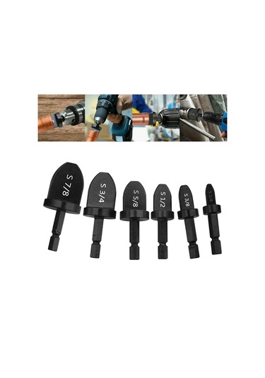 Suntek 6 Adet Dövme Aracı Matkap Ucu Seti Klima Tüpü