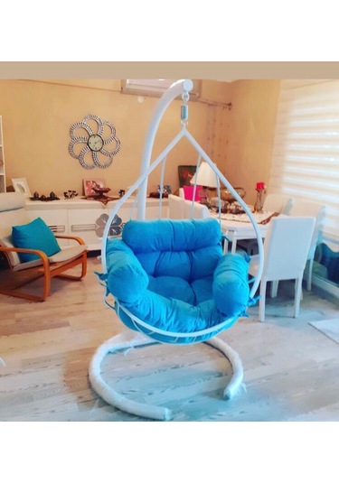 Murtiko Hamak Salıncak Ev Bahçe Ofis Teras Mobilya Damla Lüks Kahverengi