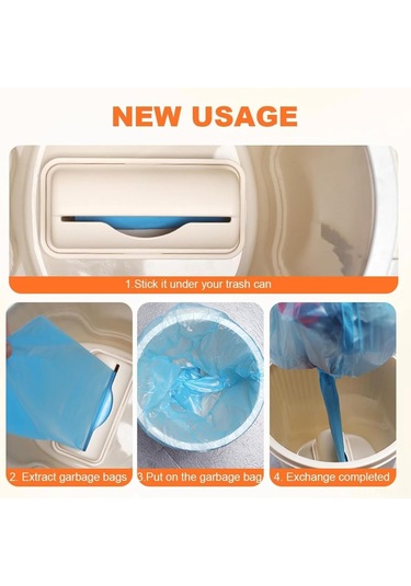 Geeksen 3'lü Duvar Montajlı Çöp Poşeti Dispenseri - Mutfak, Banyo Ve Tuvalet İçin Pratik Çözüm, Abs Plastik, Beyaz, Gri, Bej Gri