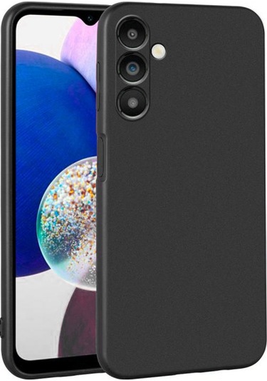 Samsung Galaxy Uyumlu A15 Siyah Arka Kapak Silikon Kılıf