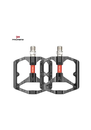 Promend T26 Çift Kovanlı Alüminyum Geniş Platform Du Peilin Rulman Bisiklet Pedalı Siyah