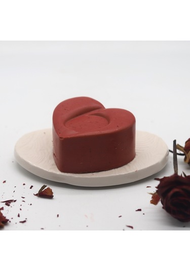 Tardan Kalp Desenli Gül Kokulu Dekoratif Banyo ve El Sabunu 100 G