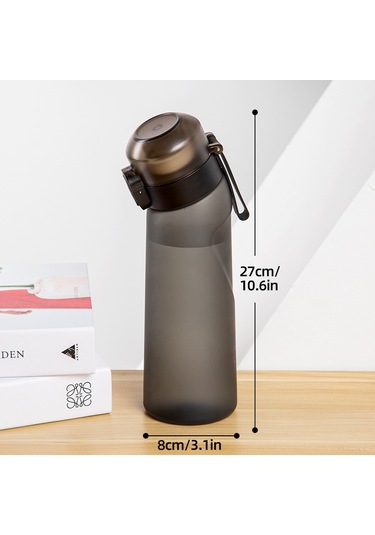 Aromalı Ve 7 Aroma Kapsüllü Su Şişesi Air Water Up Şişesi Buzlu Siyah 650ml Air Starter Up Seti Kamp İçin Su Bardağı Spo-kk2- Şeffaf Mavi Çok Renkli