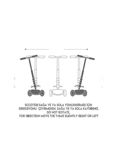 Scooter Cool Whells Işıklı 3 Tekerlekli Twist Mavi