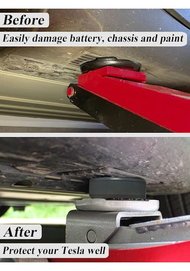 Tesla Uyumlu Lift Takozu - 4 Parça Jack Lift Pad Adaptörü - Tesla