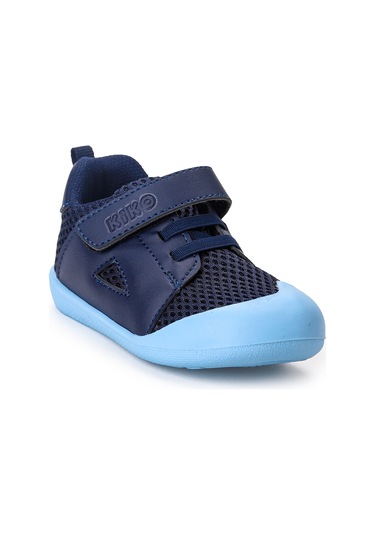 Kiko Kids Puppies Cırtlı Erkek Bebek İlk Adım Panduf Ayakkabı Lacivert