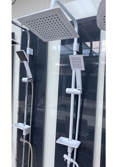 Armour Armatür Duş Seti Beyaz Beyaz