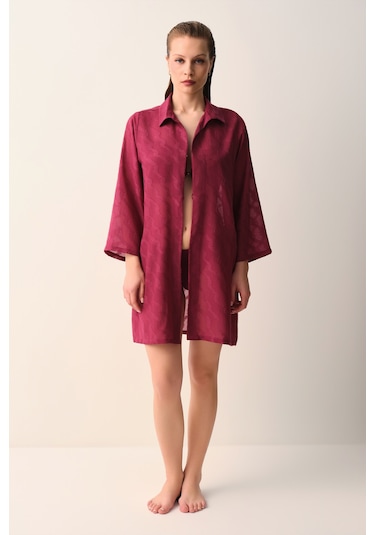 Suwen Nova Kaftan Sba268201283 Vişne