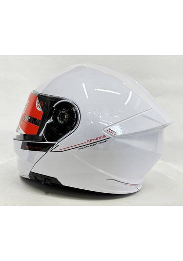 Mt Kask Genesis Sv A0 Çene Açılır Motosiklet Kask Parlak Beyaz