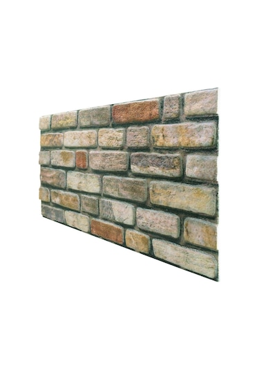 5 Adet X Tuğla Desenli 3D Strafor Köpük Duvar Kaplama Paneli (446785741)