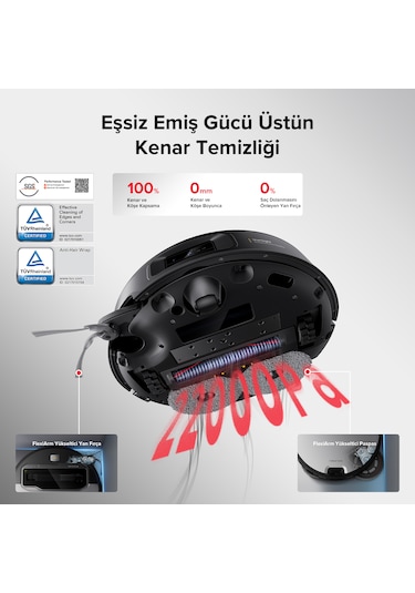 Roborock Saros Z70 Akıllı Robot Süpürge  Beyaz