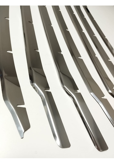 Ford Courier Krom Ön Panjur 7 Parça 2018-2023 Paslanmaz Çelik