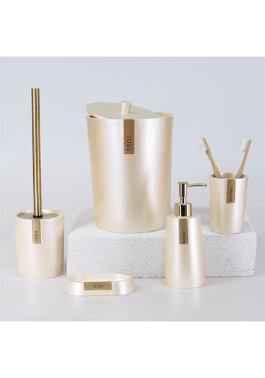 Troy Banyo Seti İnci-Altın Altın - İnci