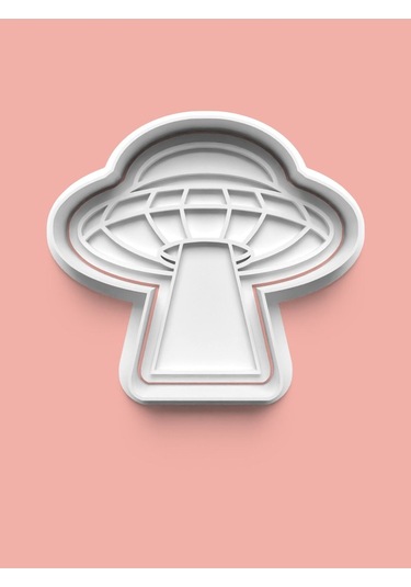 Uzay Gemisi Ufo Kurabiye Kalıbı Ve Şeker Hamuru Kalıbı 0435-1 Diğer