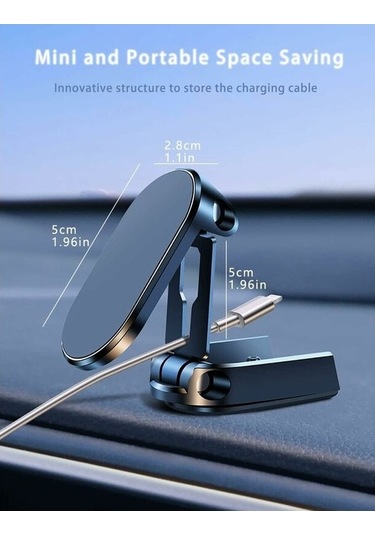Yingfu Katlanabilir Manyetik Telefon Tutucu - Evrensel 360 Taban - İphone/samsung Uyumlu - Tüm Diğer Modeller İçin Diğer