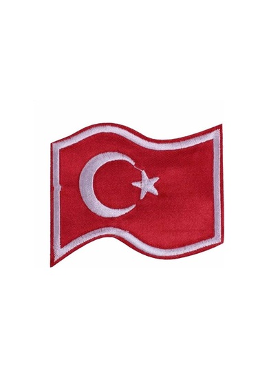 Aplike Ütü İle Yapışan Türk Bayrağı Dalgalı Arma 5x4 Cm Diğer