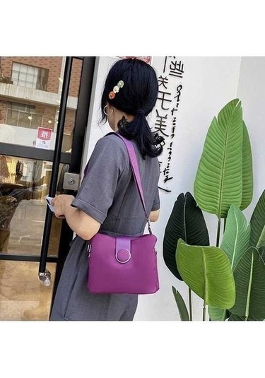 Tongxida Moda Vintage Vahşi Su Omuz Messenger Çantası Kadınlar İçin Seyahat Çantası Siyah