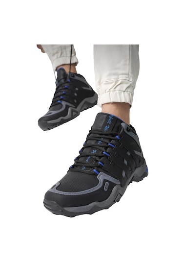 Erkek Kışlık Trekking Spor Bot Siyah Sax-siyah Sax Çok Renkli