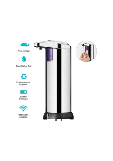 Springsun Otomatik Sensörlü 250ml El Dezenfektan Dispenseri - Banyo, Mutfak Ve Oteller İçin Hijyenik Dokunmatiksiz Sabunluk Diğer