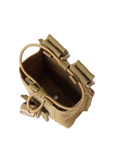 Yifomall Çok Fonksiyonlu 900d Oxford Kumaş Taktik Radyo Çantası - Halka Takma Aleti Çantası Kahverengi