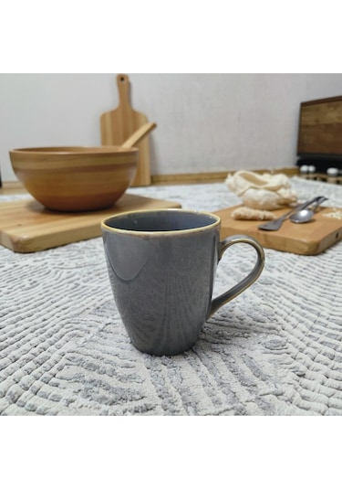 Seramik Kahve Kupası Gri