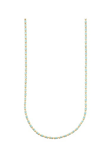 Sefa Gold 14 Ayar Altın Turkuaz Mine Boncuk Kolye