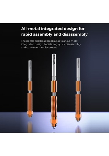 Qingmipy Creality 0.4mm Hızlı Değişim Nozzle "lingshi" - Yüksek Akışlı Baskı, Geliştirilmiş Malzeme - K1c/ender-3 V3/v3 Plus Uyumlu