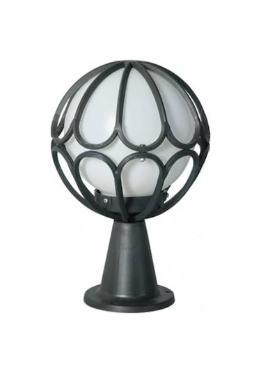 20'lik Meridyen Setüstü Siyah Bahçe Lambası