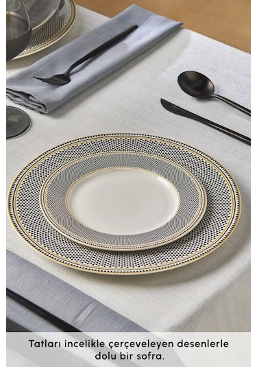 Karaca  Forever Bone Globe 24 Parça 6 Kişilik Yemek Takımı