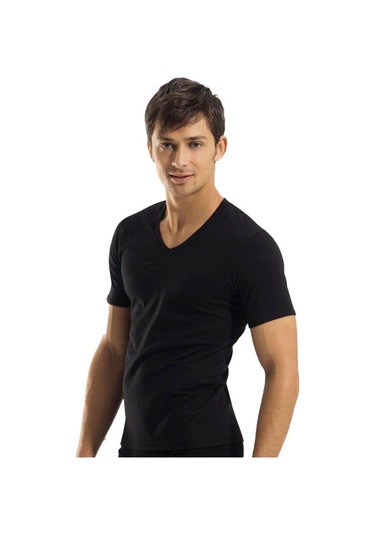 Özkan Erkek V Yaka Kısa Kol Penye Likralı Atlet Fanila 0273