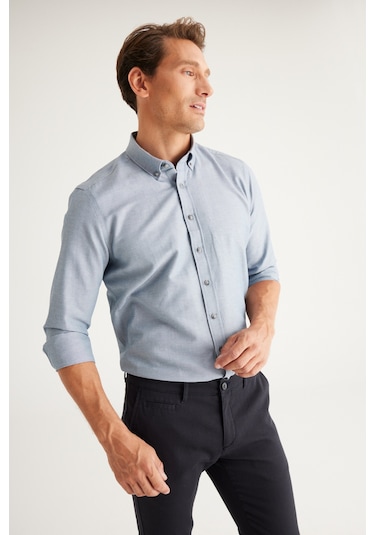 Ac&Co / Altınyıldız Classics Erkek Gömlek (465701823) Gri