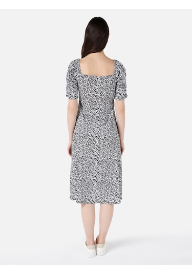 Colins Regular Fit Kadın Siyah Karpuz Elbise Cl1067905 Q1.v1 Blk Siyah