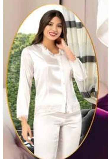 Xses 1005 Kadın Çeyizlik Saten 6'lı Takım-ekru Ekru