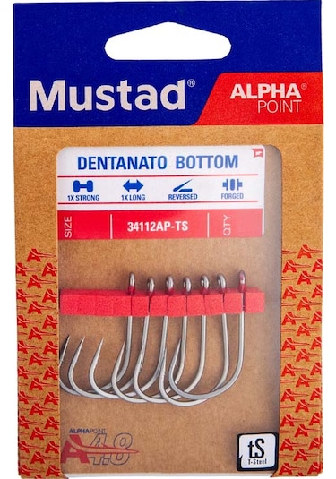 Mustad Alpha Point Dentanato Bottom 34112ap Olta İğnesi 5/0 5li Pk