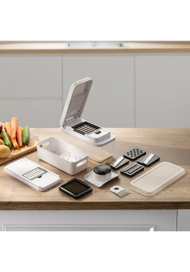Emsan Smart Hazneli Doğrayıcı 8 Parça Beyaz
