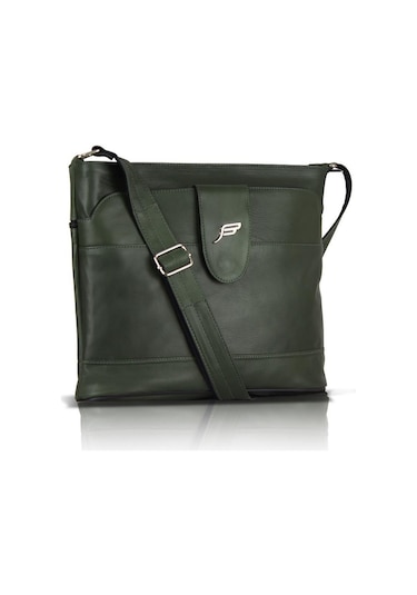 Bavyera Crossbody Hakiki Deri Çapraz Postacı Çanta 29x25 cm