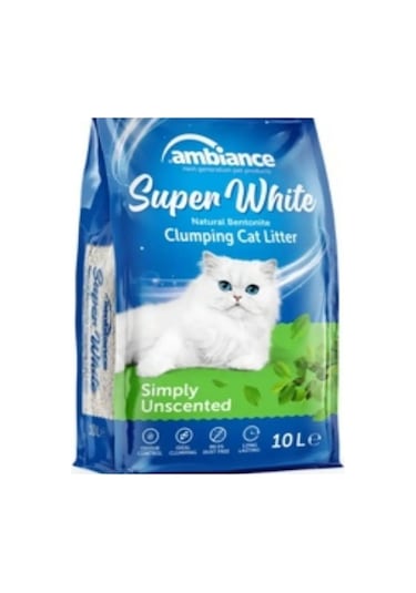 Ambiance Simply Unscented Kokusuz Topaklaşan Bentonit Kedi Kumu 10 L