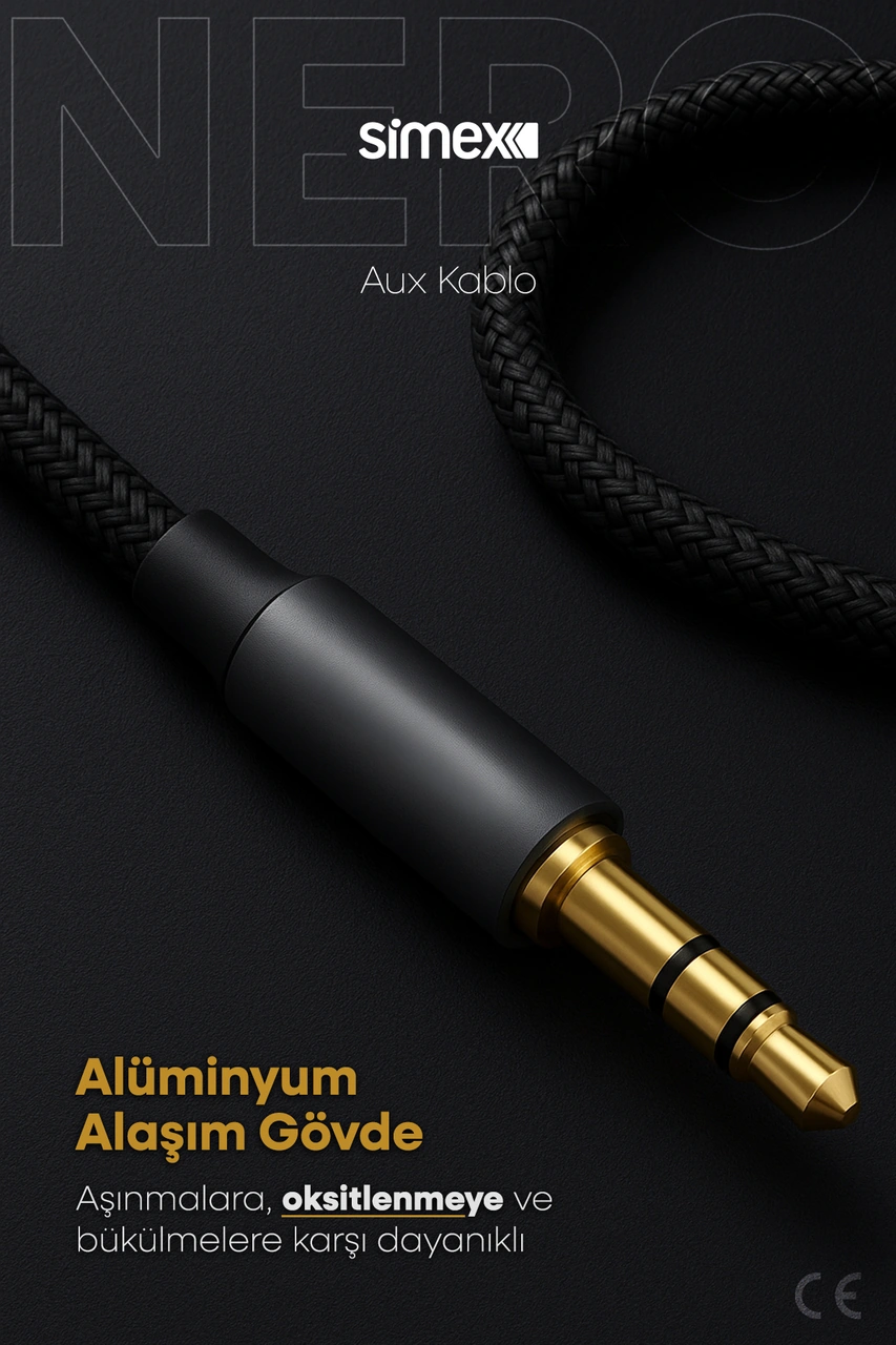 Simex 2in1 Dac Sa-03 Auxpro Kumaş Aux Kablosu