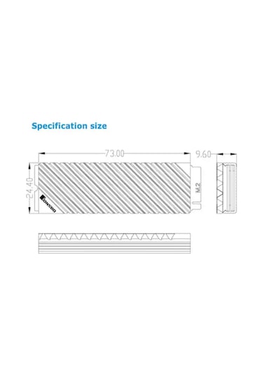 Sirius M.2 2280 Ssd Soğutucu Alüminyum Alaşım Heatsink Isı Emici