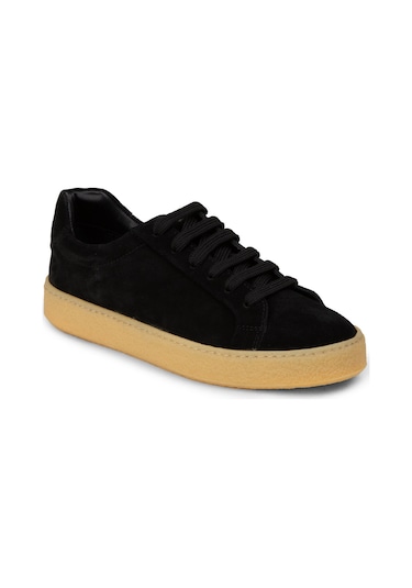 Deery Erkek Hakiki Süet Siyah Sneaker Ayakkabı - 02018msyhc04