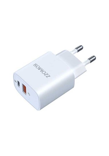 Sandwich Beyaz Romoss 20w Hızlı Şarj Cihazı - Usb-a & Type-c, Qc 3.0 Pd 3.0 Desteği, Taşınabilir Seyahat Arkadaşı