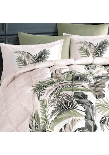 Clasy Ranforce Uyku Seti Çift Kişilik Hena V2 Yeşil