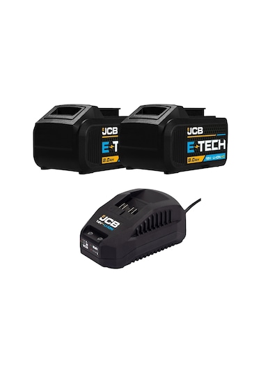 Jcb 18BLRH Kömürsüz Kırıcı-Delici + 18ID Darbeli Vidalama + 18 V 8.0 Ah Çift Akülü Set