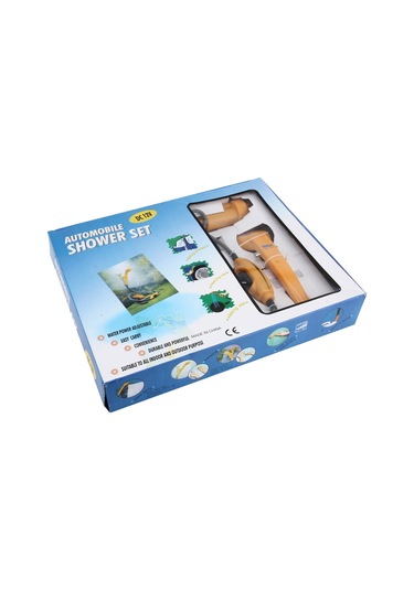 Sones Dc 12v Duş Alma Yıkama Araba Yıkama Bulaşık Suyu Gücü Ayarlanabilir Otomobil Duş Seti 2m Plastik Hortumlu