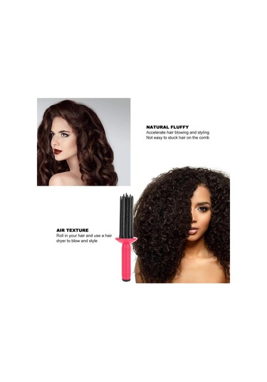 Xurunkeji Sıcak Hava Kıvırıcı Tarak Sıcak Hava Şekillendirici Fırça Saç Kıvırma Rulosu Tarak Hava Hacimli Tarak Saç Şekillendirici Rulosu Kıvırma Fırçası