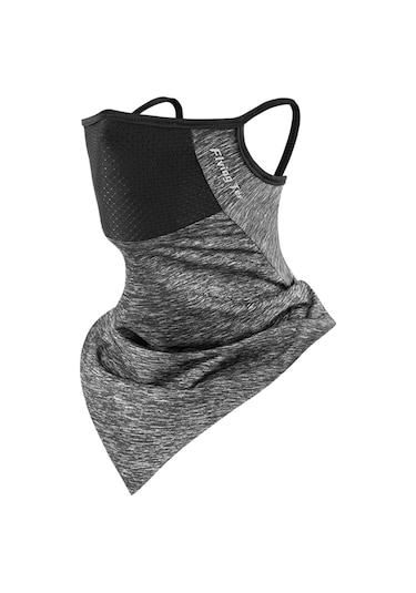 Yuntech01 Hızlı Kuruyan Ter Emici Nylon Yüz Maskesi - Spor, Koşu, Bisiklet İçin Konforlu Kulaklı Taban Siyah/gri Seçenekli Çok Renkli