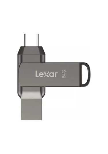 Springsun Lexar Jumpdrive D400 Usb 3.1 Type-c/a Çift Bağlantıli Flash Drive, 32-256gb, 130mb/s Aktarım Hızı, Metal Kasa, Veri Saklama Ve Yedekleme