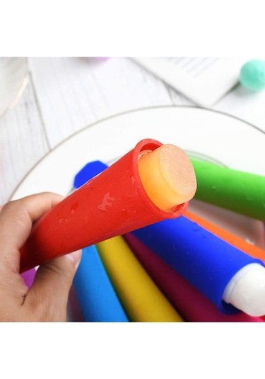 Pxcl 6 Bpa İçermeyen Dondurma Kalıbı, Silikon Kalıp, Popsicle Kal Renkli