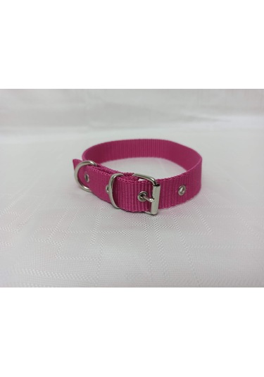 Kozaklı Küçük Irk Köpek Tasması Pembe 50 x 2.5 CM Pembe