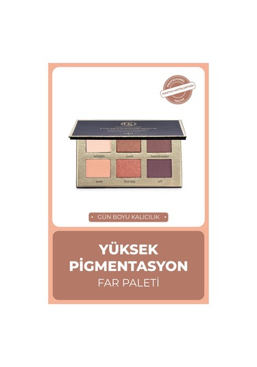 Cocosh She Nude Matte Eyeshadow 6'lı Göz Farı Paleti, Yüksek Pigmentasyon, Topaklanmaz, Kolay Dağılım - Nud6 Diğer